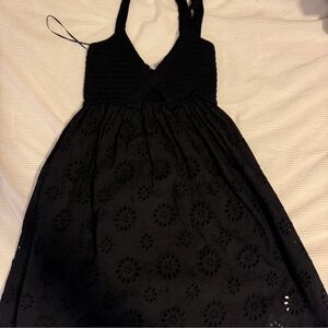 Zara Black Floral Dress